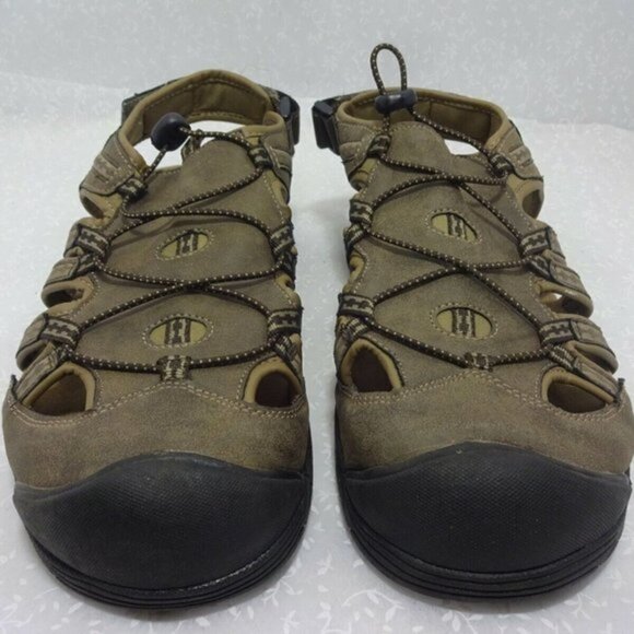 𝅺coleman Longboat Men's Size 13 US Green Fisherman Sandals Shoes - Picture 1 of 7